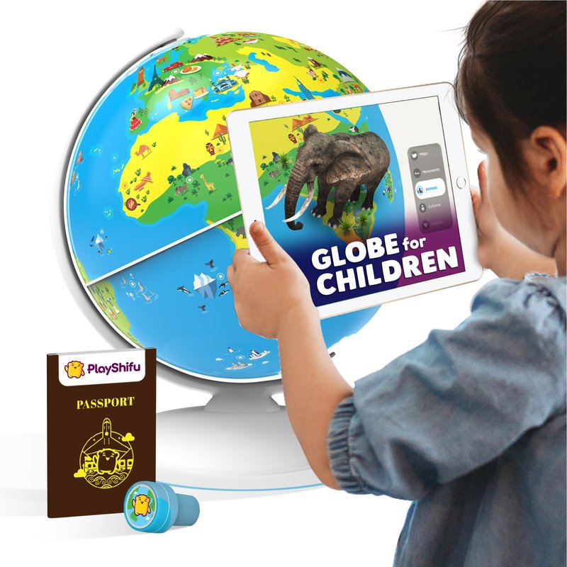 PlayShifu Orboot Earth – Interactive AR World Globe for Kids: 1000+ Facts on Animals, Places & Monuments | Tech-Powered STEM Learning Toy & Gift, Ages 4–10