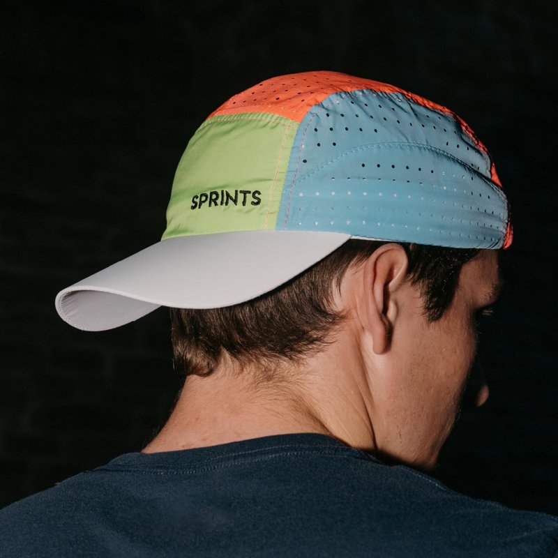 Sprints Race Day Performance HyperG Racing Cap | The Lightweight, Quick Dry, Running, Sport Hat, One Size, Unisex (Setting Sun Evaporated Ventilation)