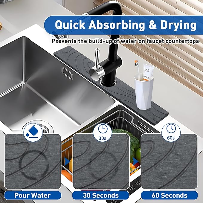 Faucet Mat for Kitchen Sink