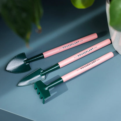 Bubblegum Stuff - 3 Indoor Garden Tools Set - Garden Tools For House Plants, House Plant Accessory, Gardening Kit, Tool Set, Cleaning Brush Set, Gardening Tools - Garden Shovel, Trowel And Rake