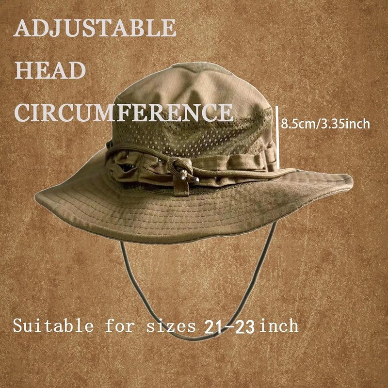 Breathable Sun Hat - Boonie Bucket Hat for Men & Women | Ideal for Fishing, Safari, Hiking, Camping