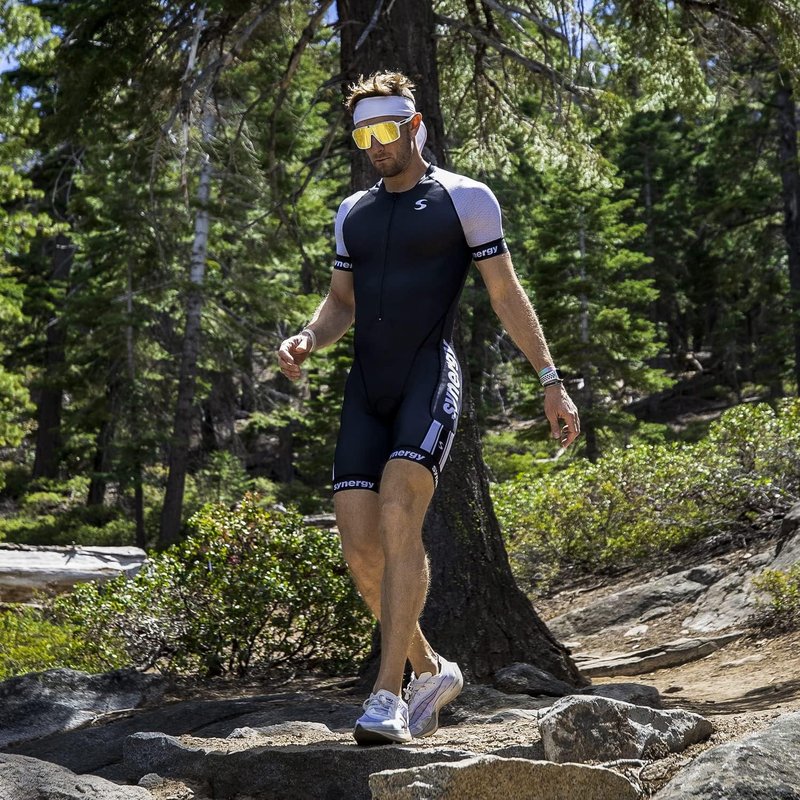Men's Elite Short Sleeve Triathlon Tri Suit - Performance Fabric | Comfortable Fit