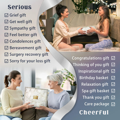 Gift Baskets for Women,11PC Care Package,Think of You, surgery recovery gifts for women,Get Well Soon After Surgery,Birthday Gifts,Thank You,Sympathy Gift Baskets for Women