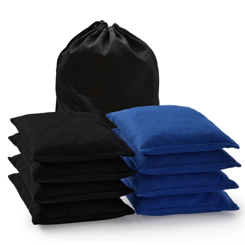 POTIVE Cornhole Bags Set of 8 Regulation Corn Hole Bean Bags for Cornhole Game, Professional Weather Resistant Corn Hole Bags with Tote Bag