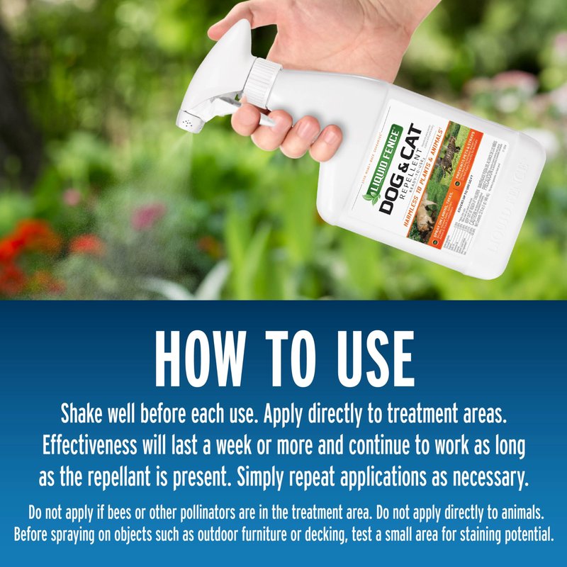 Liquid Fence Dog & Cat Repellent Ready-to-Use, 32-Ounce