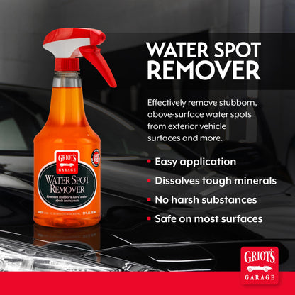 Griot's Garage Water Spot Remover for Car Detailing, Works on Paint, Chrome, Plastic Trim, Glass, and More, Professional-Grade, 10880, 22oz