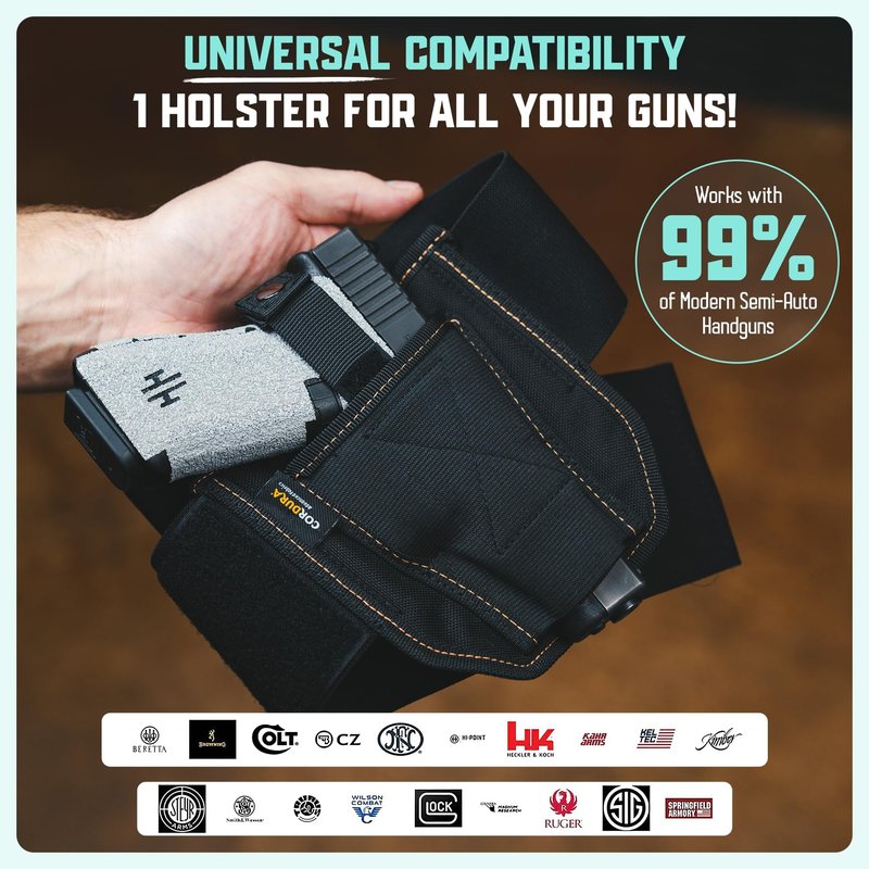 VNSH Lite Belly Band Holster – Comfortable, Lightweight & Discreet | Fits Glock, S&W & More