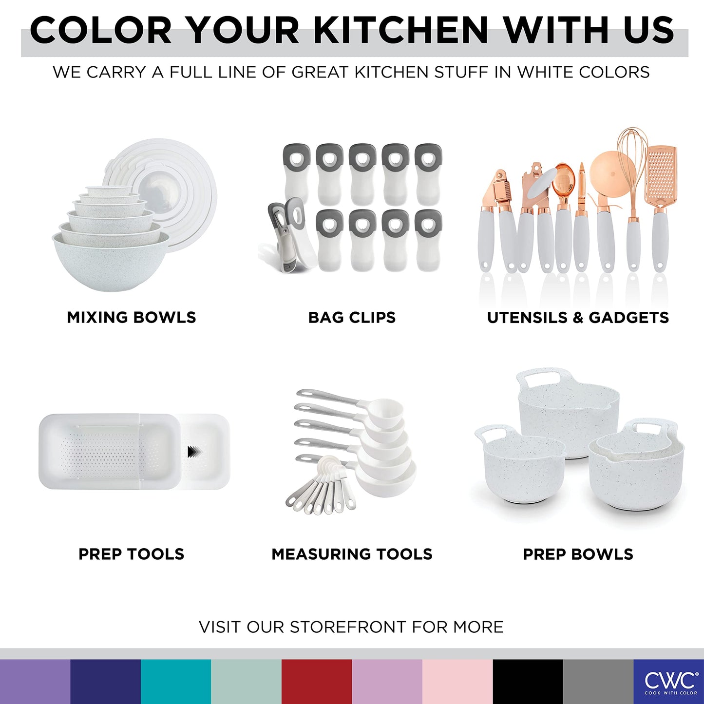 COOK WITH COLOR Collapsible Batter Bowl - Mess Free Breading Shaker Container - Great for Fried Fish, Fried Chicken, Onion Rings, Wings & More, Cream