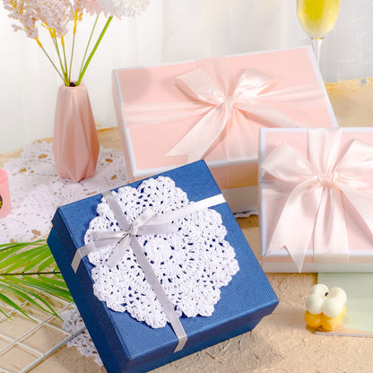 Chuangdi 8 Pieces 6 to 8 Inch Crochet White Lace Doilies for Tables Handmade Round Lace Placemat Rustic Table Coasters Decors for Kitchen Dining Room Party Dressers Dream Catcher Decoration(White)