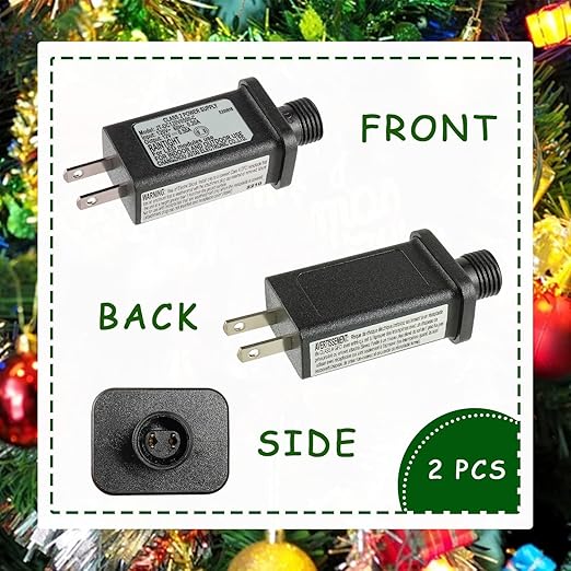 12V 6W LED Transformer Replacement Class 2 Power Supply for Christmas String Light Inflatable Decorations LED Controller IP44 Waterproof Low Voltage