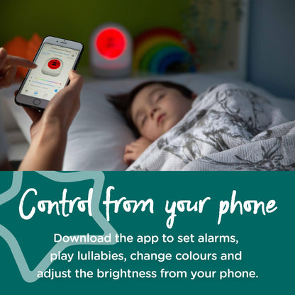Tommee Tippee Sleep Trainer Clock, Timekeeper Connected Sleep Aid, from The Creators of The Groclock, App-Enabled Alarm Clock and Nightlight for Children