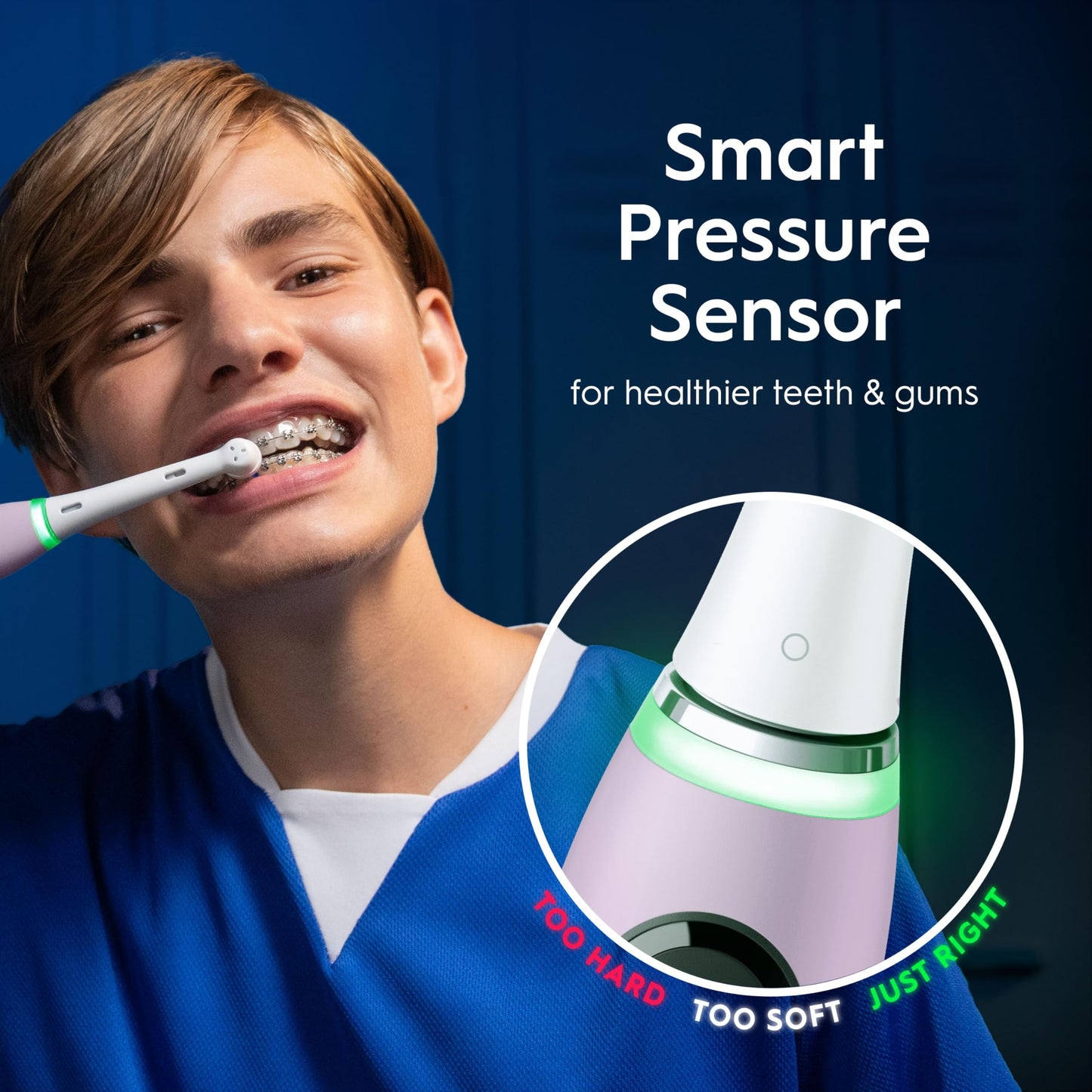 Oral-B iO9 Electric Toothbrushes For Adults, App Connected Handle, 1 Toothbrush Head & Charging Travel Case, 7 Modes with Teeth Whitening, 2 Pin UK Plug, Rose
