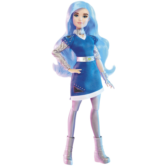 Disney Princess Zombies 3 Addison Fashion Doll - 12-Inch Doll with Long Blue Hair,Dress,Shoes,and Accessories.Toy for Kids Ages 6 Years Old and Up