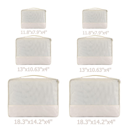 DoubleTrip Packing Cubes for Suitcases Carry on Luggage Organizer 6 Set Travel Accessories Lightweight Storage Bag Space Saver Clothes Pouch Large