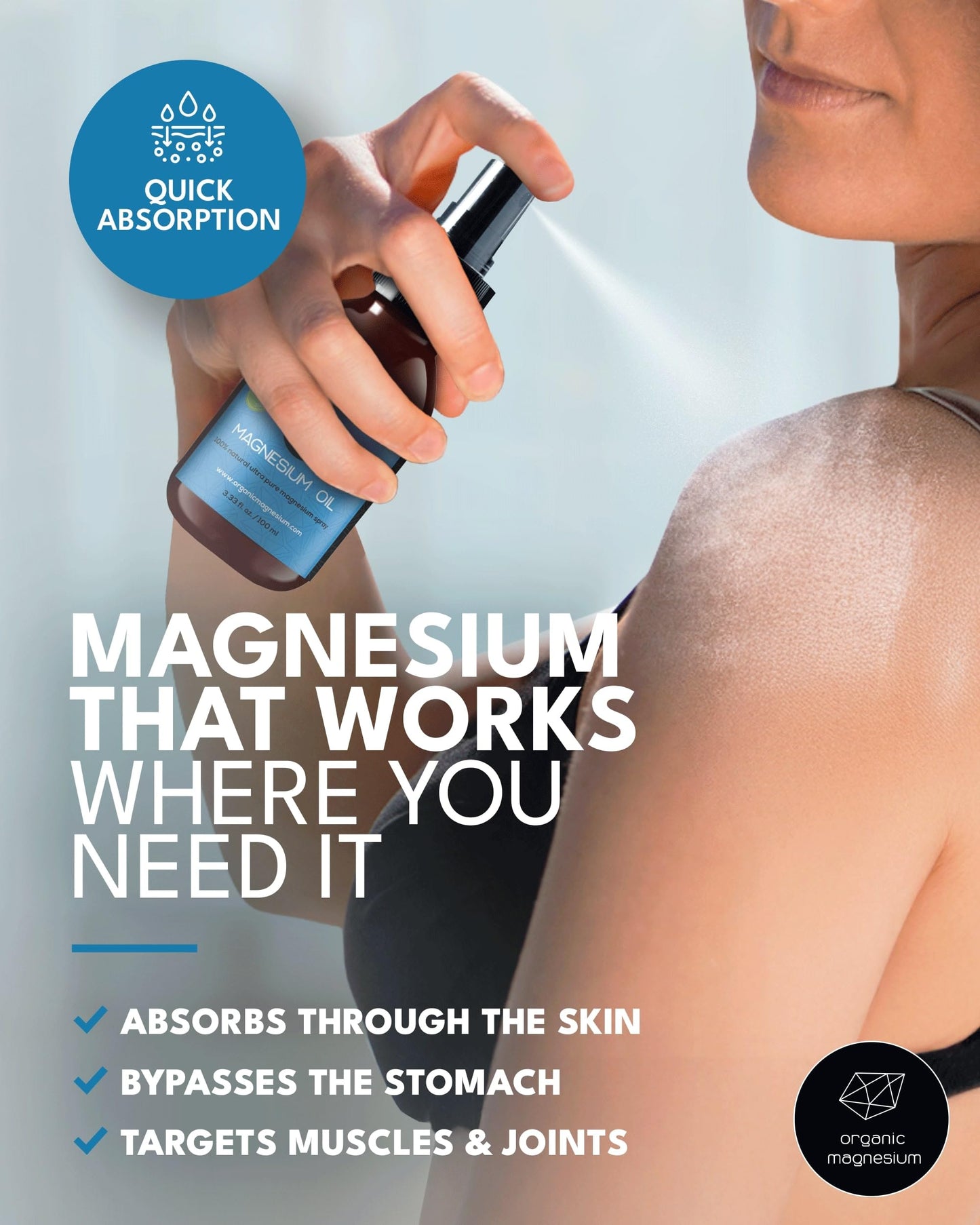 Magnesium Spray for Sleep 1000ml + 100ml - 100% Natural & Ultra Pure Magnesium Oil | Topical Organic Magnesium Foot Spray for Restless Legs & Muscle Cramp Relief | Liquid Mg Chloride Oil