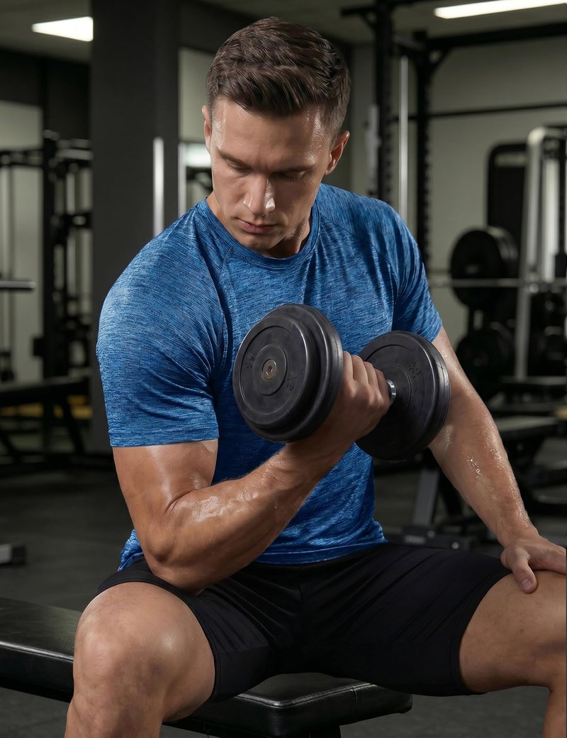 MAGCOMSEN Mens Short Sleeve Shirts Workout Shirt Quick Dry Moisture Wicking Athletic Gym Running Soft T-Shirt Medium Blue L