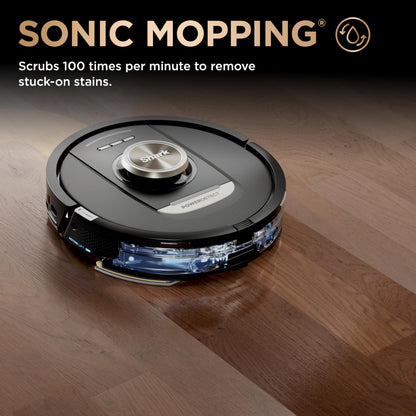 Shark Robot Vacuum & Mop Combo, PowerDetect NeverTouch Pro,Self-Emptying,Self-Refill with Self-Clean Pad Wash & Dry, 60-Day Debris Capacity,30-Day Refill Tank, 5PowerDetect Technologies,White,AV2800ZE