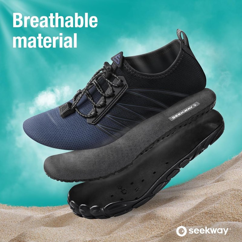 Water Shoes for Men & Women - Quick-Dry Aqua Socks for Beach, Swim, River, Pool, Lake & Hiking | Barefoot Design