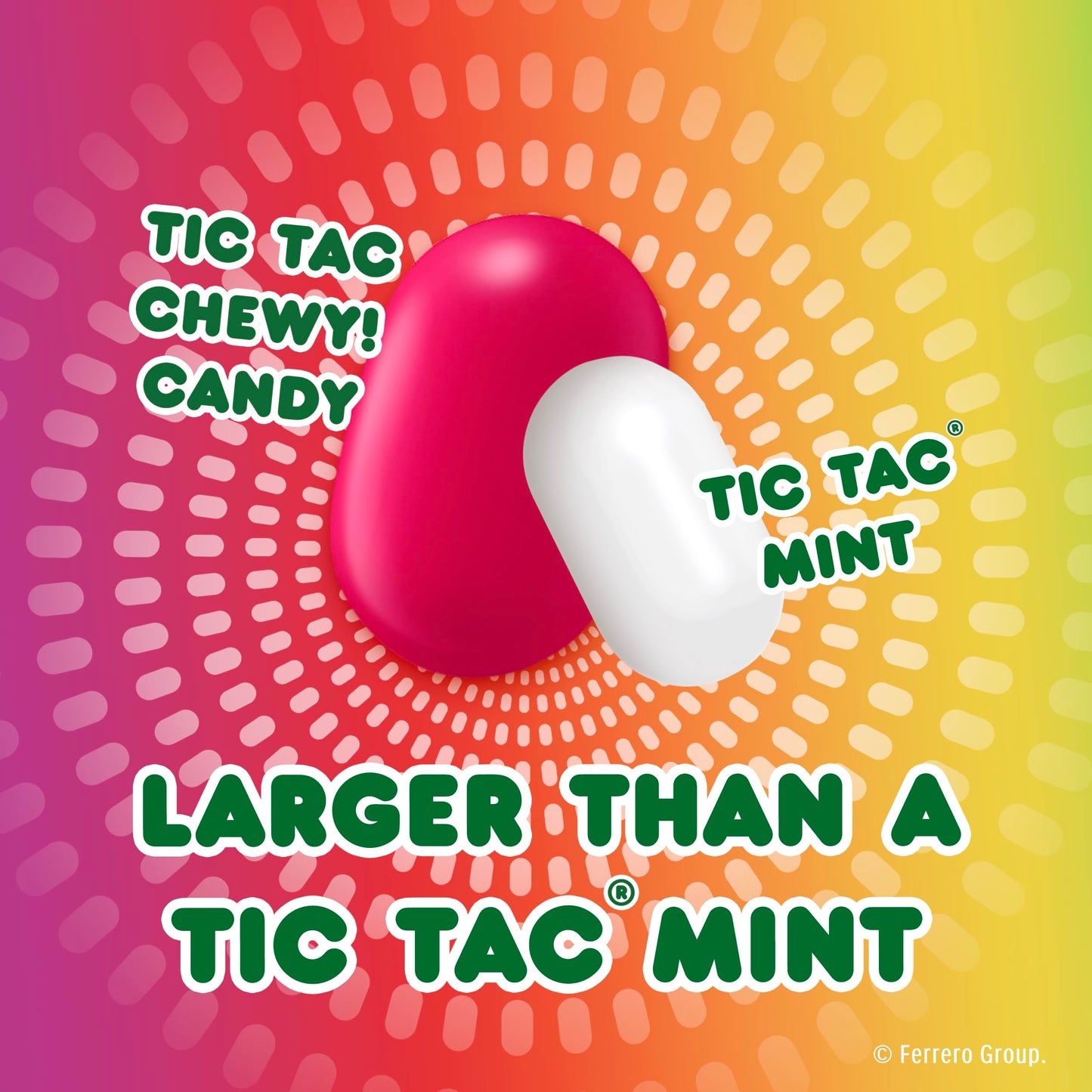 TIC TAC CHEWY! Fruit Adventure Candy, Bulk 24 Pack, Fruit Candy, 1.8 oz Each (Packaging May Vary)