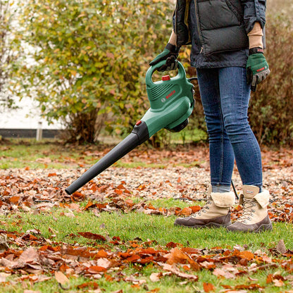 Bosch Electric Leaf Blower and Vacuum UniversalGardenTidy 3000 (3000 W, collection bag 50 l,variable speed,for blowing, vacuuming shredding leaves, Weight: 4.7 kg, in carton packaging)