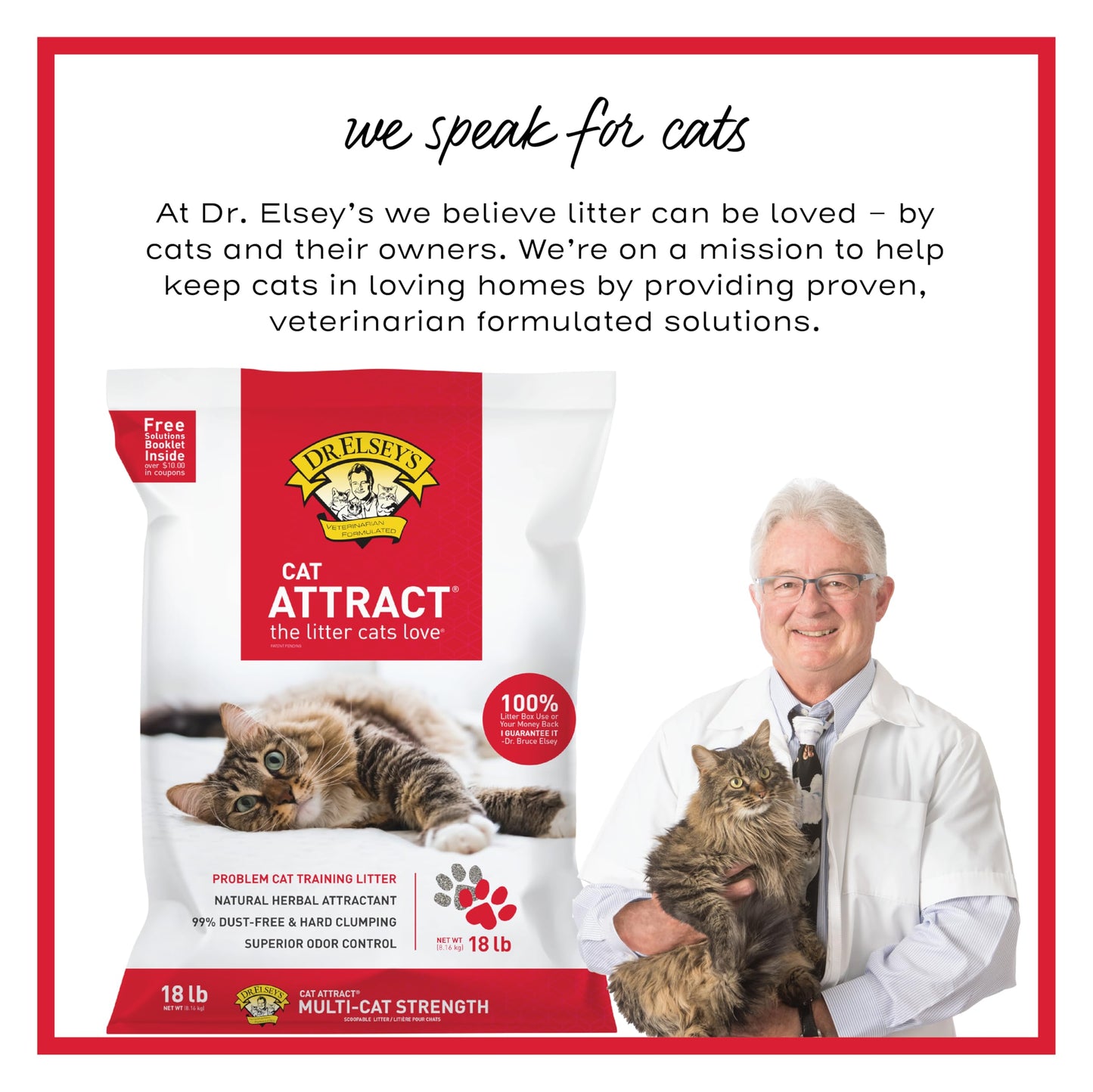 Dr. Elsey's® Cat Attract® Clumping Clay Cat Litter 18-lb. Bag