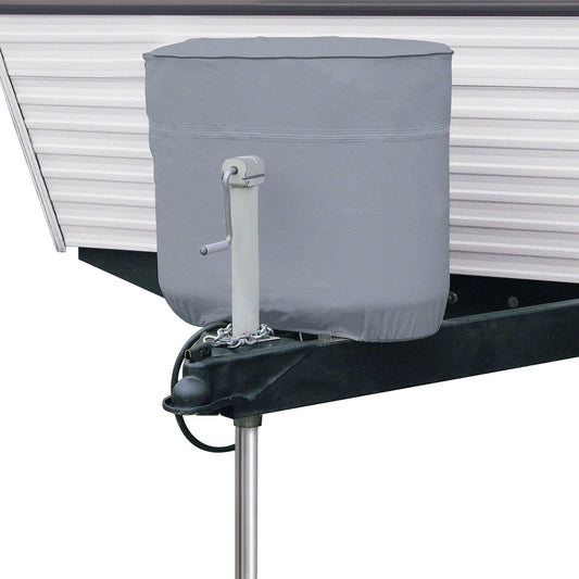 Classic Accessories Over Drive RV Tank Cover, Double 20/5 Gallon Tanks, Grey, Heavy-Duty Fabric, Zippered Access, Elasticized Hem