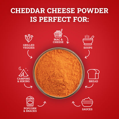 Hoosier Hill Farm Cheddar Cheese Powder, 25LB BULK (Pack of 1)