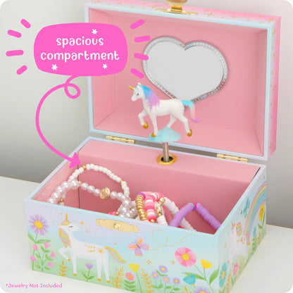 Musical Unicorn Jewellery Box - Gifts for Girls Age 4-6, 15.2 x 11.8 x 8.9 cm