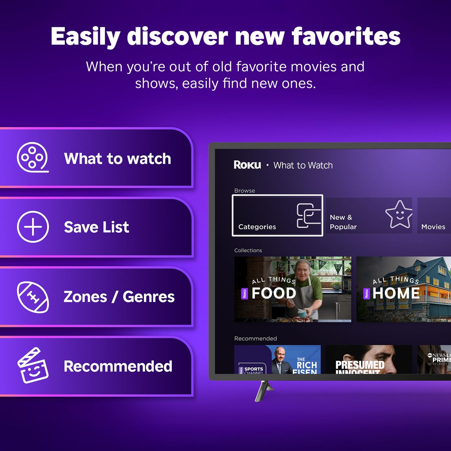 Roku Streaming Stick HD 2025 — HD Streaming Device for TV with Roku Voice Remote, Free & Live TV