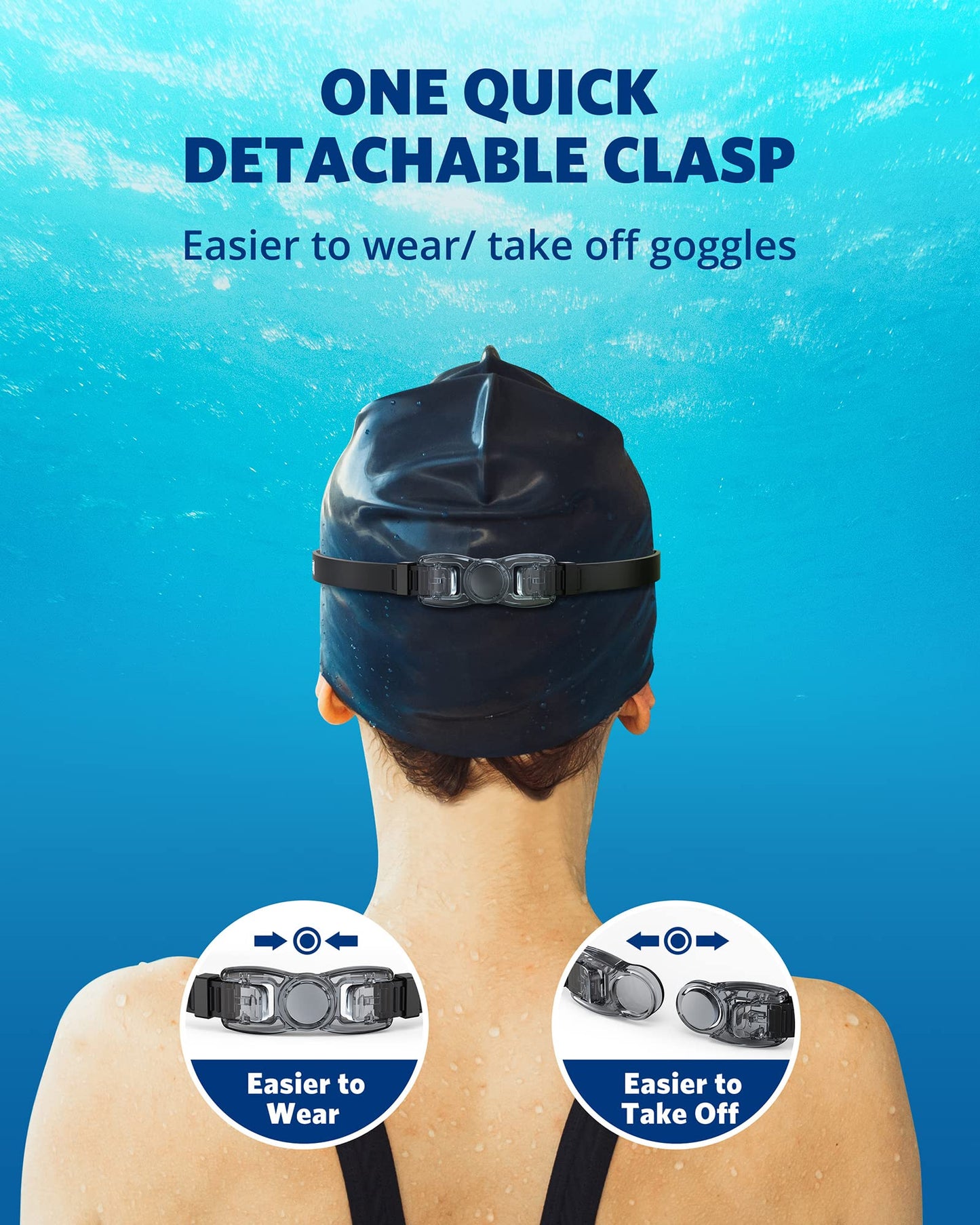 Aegend Swim Goggles 2-Pack, No Leaking Anti-Fog UV Protection Mirrored Swim Glasses for Adult Men Women, Wide View Outdoor