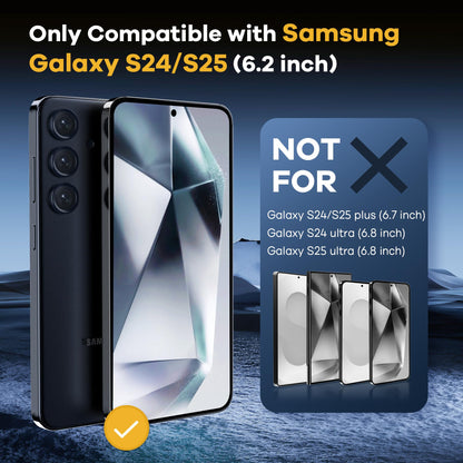 AACL 3-Pack for Samsung Galaxy S25 Ultra Screen Protector Tempered Glass, 9H Glass for S25 Ultra Screen Protector 5G, [Fast Alignment Tool] [Bubble Free] [6.9 Inch]
