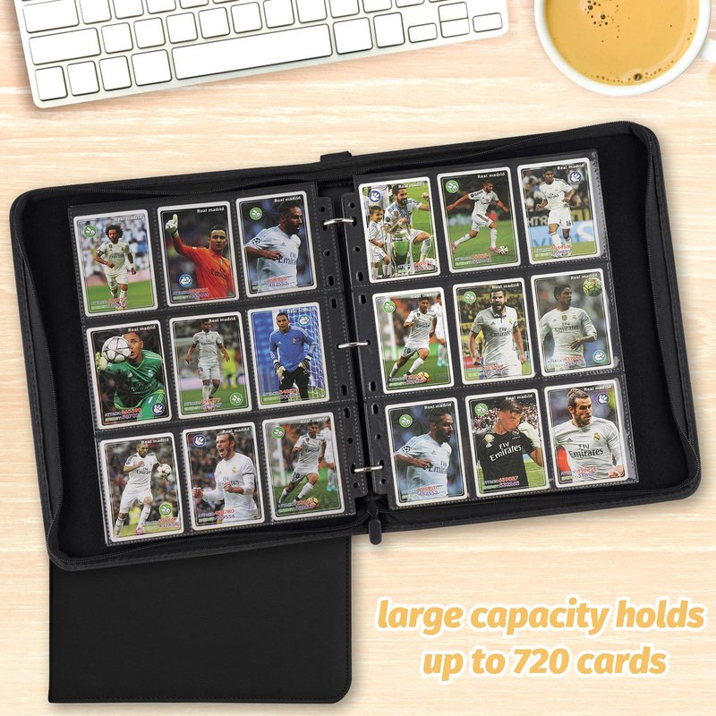 Foalgo Trading Card Binder, Card Collection Binder Album Folder with 720 Side Loading Pockets, 9 Pocket Trading Card Album Folder for TGC,MTG, Baseball Cards, Yugioh