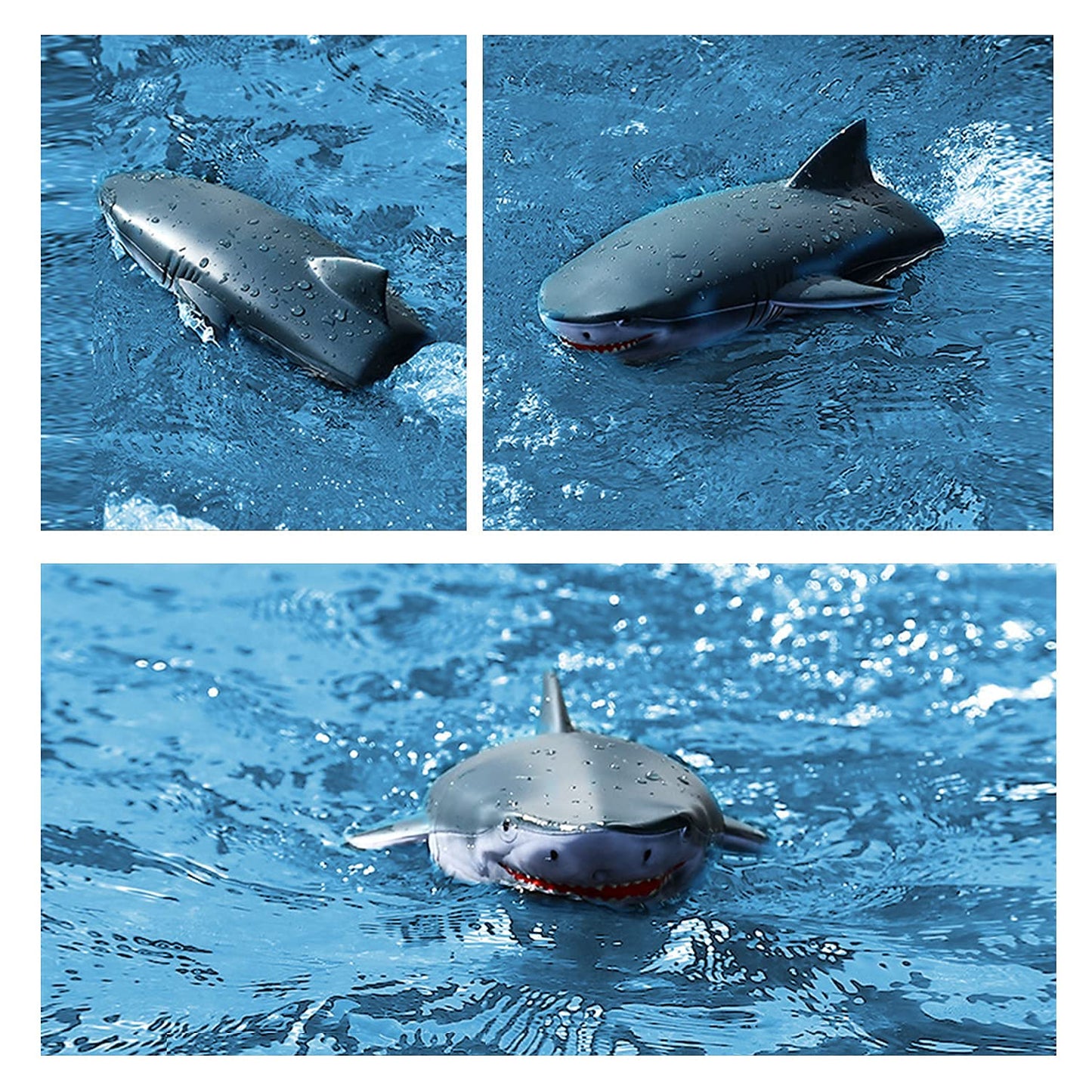 OBEST Remote Control Boat Shark RC Sharks Boats Toy 2 in 1, 2.4GHz RC Electric Kids Electric Shark Toy for Pools and Lakes, Summer Gift for Pool Lake Pond