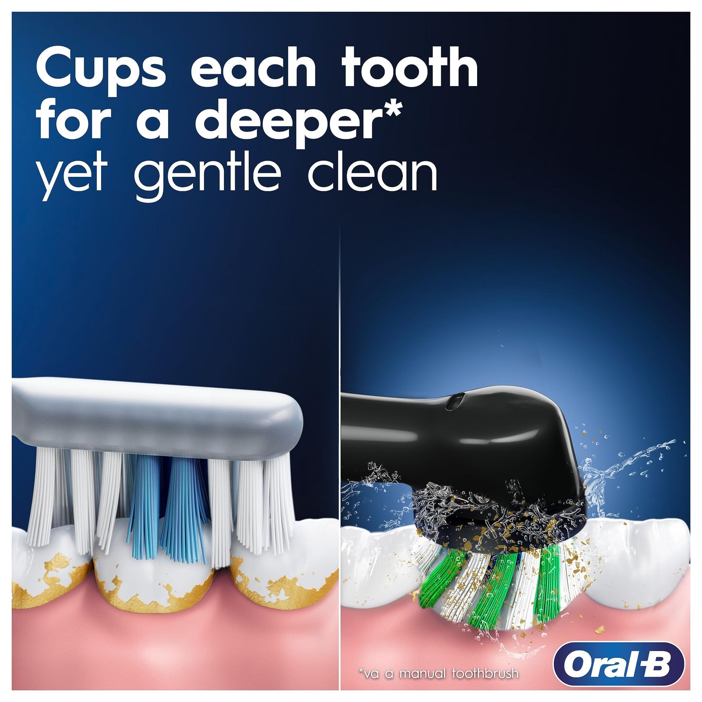 Oral-B Pro Vitality "WHITENIG EDITION" Electric Toothbrushes For Adults, 1 Handle, 2 Toothbrush Heads, 3 Brushing Modes Including Sensitive Plus, 2 Pin UK Plug, Purple (Package may vary)