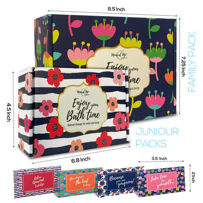 Bath Bombs for Women Gift Set - 24 Natural and Organic Bath Bombs with Essential Oils & Moisturizing Shea Butter, Spa Birthday Gift, Selfcare Gifts for Her, Women, Teen Girls, Kids, Bridesmaid Gift