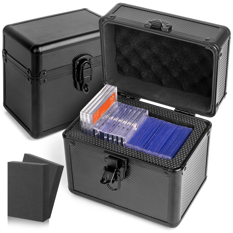 Pulchra Graded Card Storage Box, Top Loaders Case, Sports Trading Box, Slab PSA MTG CSG SGC Magnetic Holder, Carrying Collector Storage Boxes