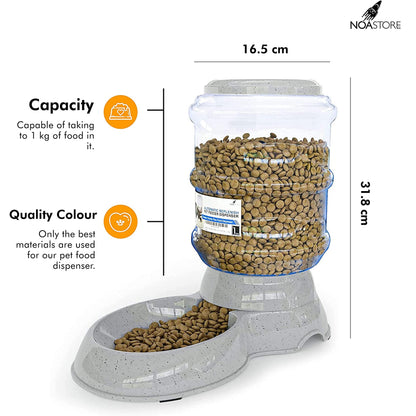 Noa Store Automatic Pet Feeder | Gravity Food Dispenser for Cats and Dogs - Feeding Supplies
