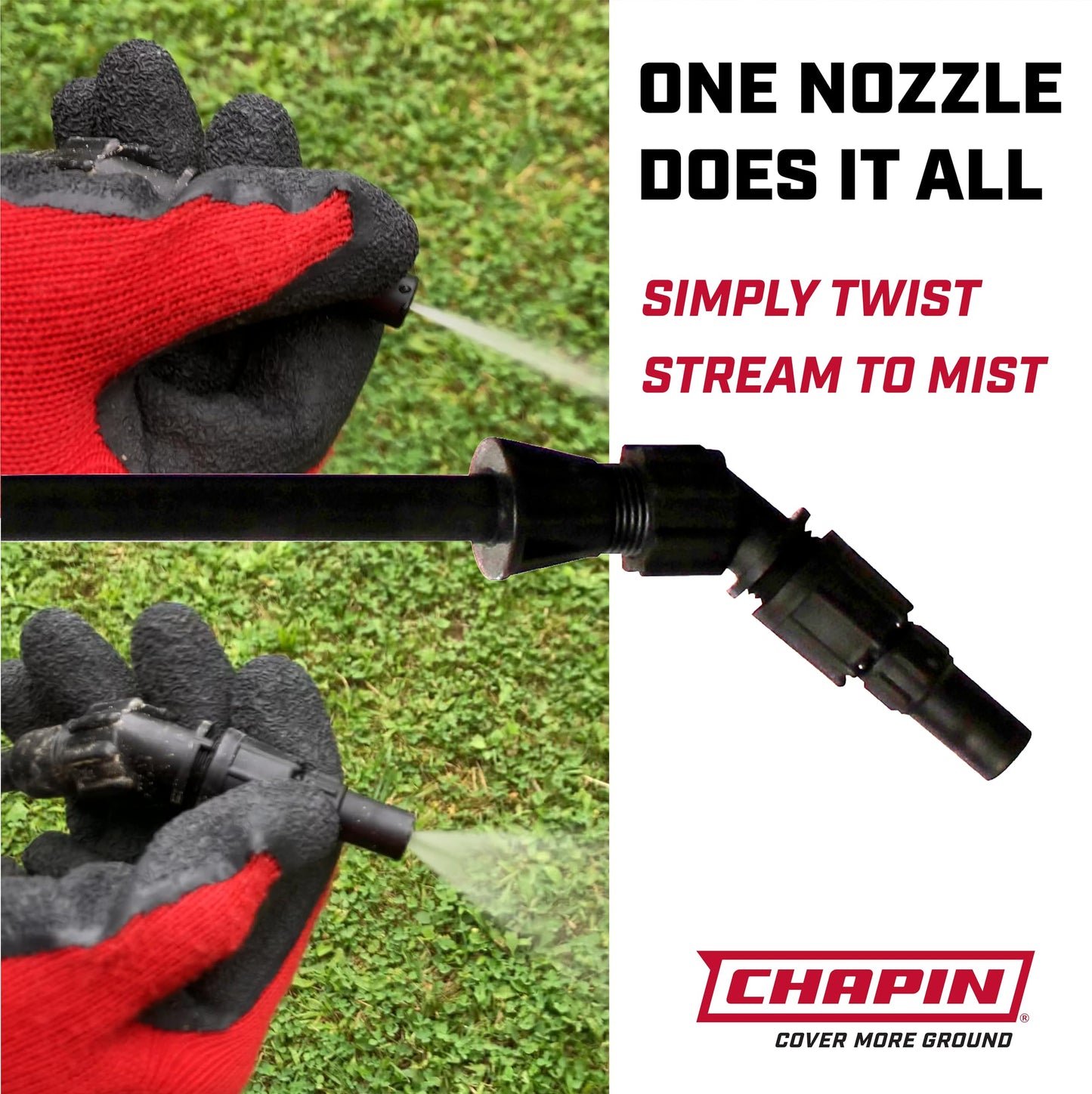 Chapin 60114 Made in USA 4-Gallon Backpack Sprayer with 3-Stage Filtration System Pump Pressured Sprayer, for Spraying Plants, Garden Watering, Lawns, Weeds and Pests, Translucent White