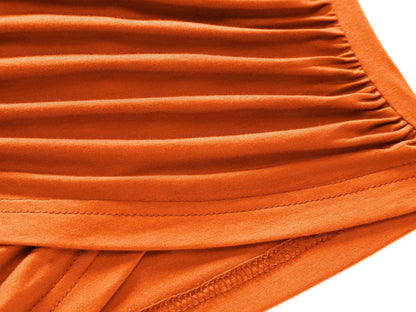 VETIOR Womens Halloween Costumes Shirts Orange Crop Top for Women Party Club Night Sexy X-Large Orange