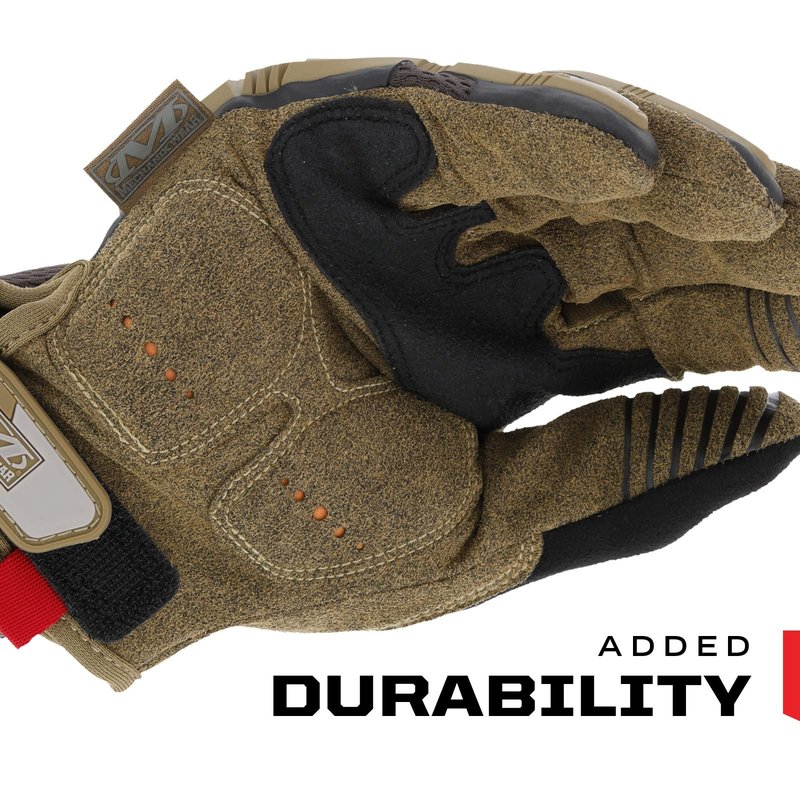 Mechanix Wear: M-Pact Work Gloves with Secure Fit, Work Gloves with Impact Protection and Vibration Absorption, Safety Gloves for Men (Brown, Medium)
