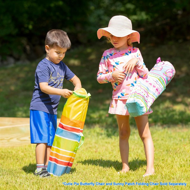 Melissa & Doug Folding Lawn & Camping Chair - Sunny Patch Giddy Buggy Design | Lightweight & Portable