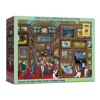 Antelope - 1000 Piece Puzzle for Adults, Van Gogh Jigsaw Puzzles 1000 Pieces, Van Gogh's Time Travel to Muse Da Orsay Puzzles for Adults 1000 PC by Alireza Karimi Moghaddam
