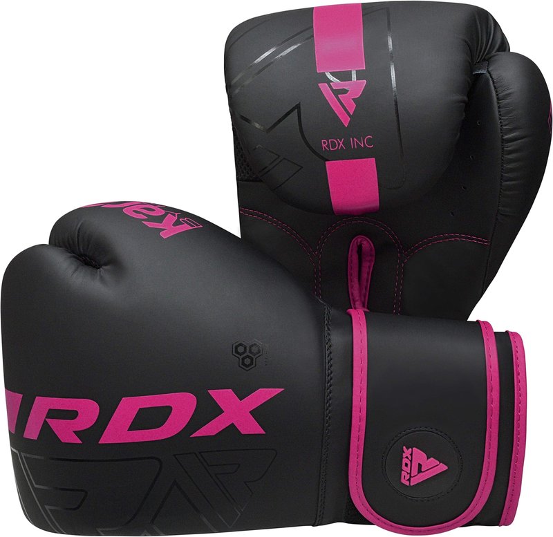 RDX Boxing Gloves Men Women, Pro Training Sparring, Maya Hide Leather Muay Thai MMA Kickboxing, Adult Heavy Punching Bag Gloves Mitts Focus Pad Workout, Ventilated Palm, 8 10 12 14 16Oz