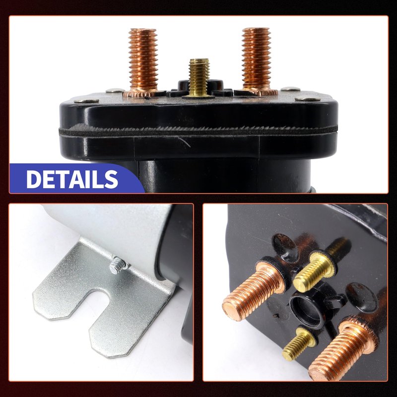 OXCANO 36V Starter Solenoid 4 Terminal Compatible with 1989 1990 1991 1992 - UP EZGO Club Car DS Columbia Yamaha Electric G4 G8 G9 G11 G16 Golf Cart Replace# 20468G1 1016072 71458-87 JF3-H1950-00
