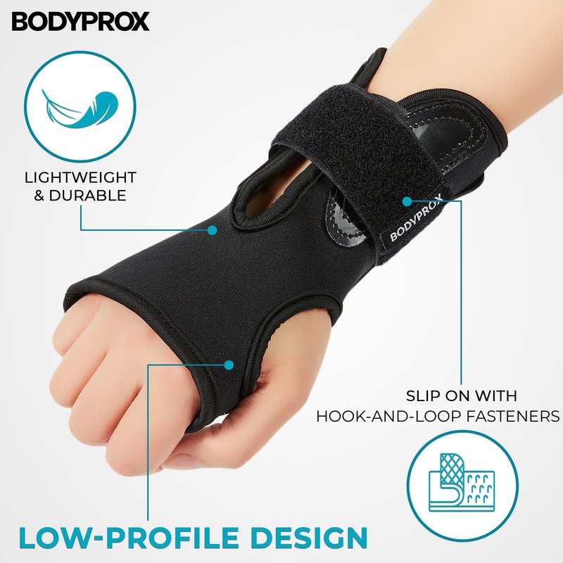 Bodyprox Wrist Guards (1 Pair) for Snowboarding, Skateboarding and Inline Skating, Sports Protection Wrist Guard (Large)