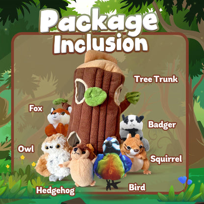 The Puppet Company Hideaway Tree House – Soft Plush Finger Puppets for Toddlers and Babies – Interactive Toy Set for Storytelling, Learning, Imagination, Roleplay and Fun Games
