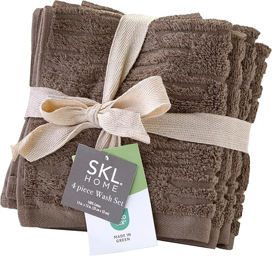 SKL Home CloudSoft Cotton Luxury 4 Pc Wash Set