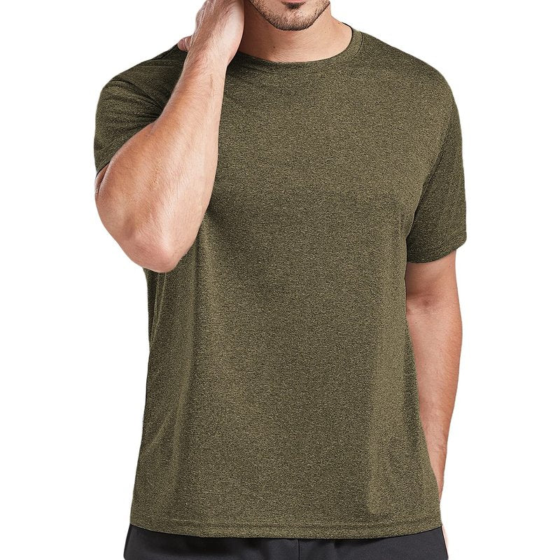 5 Pack Men's Dry Fit T Shirts Athletic Running Gym Workout Short Sleeve Tee Shirts for Men (US, Alpha, X-Large, Regular, Regular, Set 2)