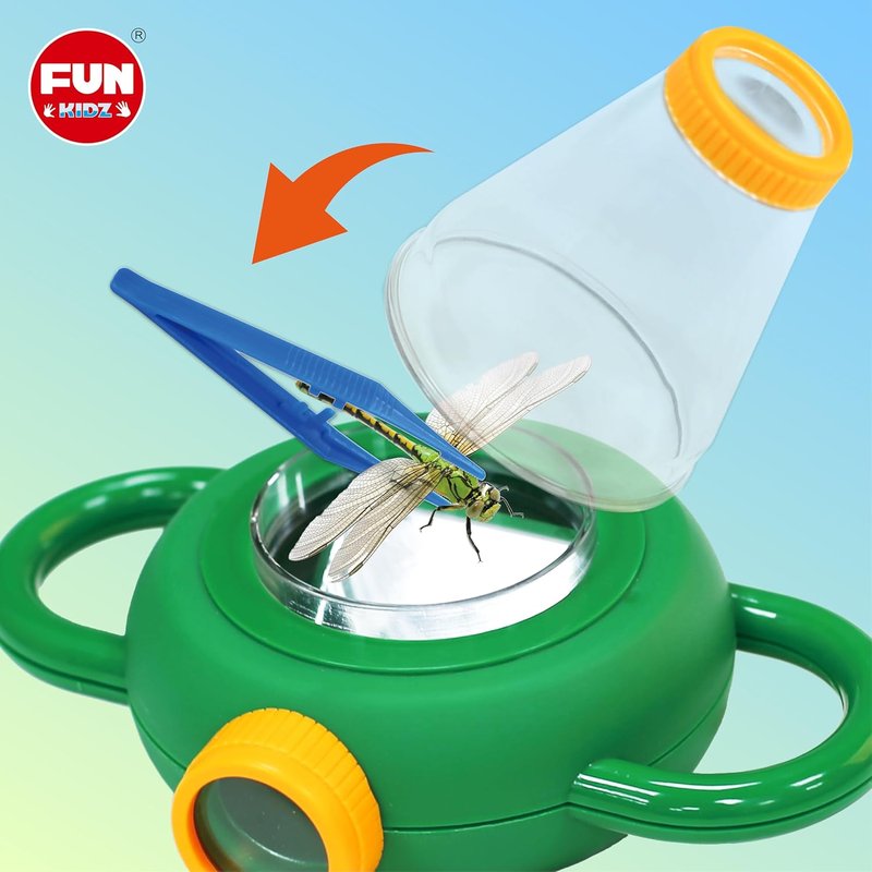 Bug Catcher Kit for Kids - Outdoor Science Activity with Magnified Viewer | Includes Net, Tweezers & Record Lists for Ages 3-12