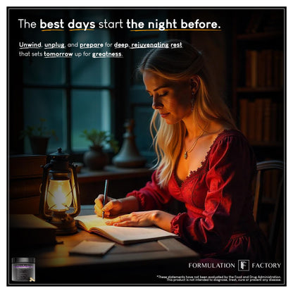 Formulation Factory The Night Before 10-in-1 Midnight Maximizer Sleep Supplement, Magnesium Glycinate, L-Theanine & More, Stress Relief, Relaxation, Recovery, Focus (120 Capsules – 2 Month Supply)